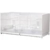 Cage D'élevage Pliable Positano 91,5x42x44,5cm - 2G-R -Deli Natury Boutique cage delevage pliable positano 915x42x445cm 2g r art 420 2g r cage delevage pour oiseaux en plastique et grillage metallise tres