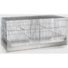 Cage Domus Molinari En Plastique 2 Compartiments 90x40x43cm