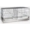 Cage Domus Molinari Métal 2 Compartiments 120x40x45cm 1 Cage Domus Molinari Métal 2 Compartiments 120x40x45cm -Deli Natury Boutique cage domus molinari metal 2 compartiments 120x40x45cm 1560075 domus molinari cage delevage entierement en acier galvanisee de 12