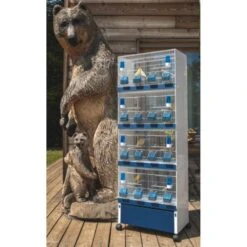 Ensemble De 4 Cages 60x33x33cm Avec Chariot ART.90 - Modèle Einstein - Italgabbie -Deli Natury Boutique ensemble de 4 cages 60x33x33cm avec chariot art90 modele einstein italgabbie art90 4 t italgabbie ensemble de 4 cages a tiroirs 1 3