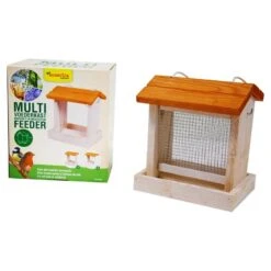 Maison D'alimentation Multi Feeder Double Toit Blanche - Benelux