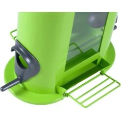 Deli Natury Boutique -Deli Natury Boutique mangeoire graines deno vert 24cm vadigran 13965 vadigran le silo pour oiseaux de la nature denco peut etre rempli avec tous type 1