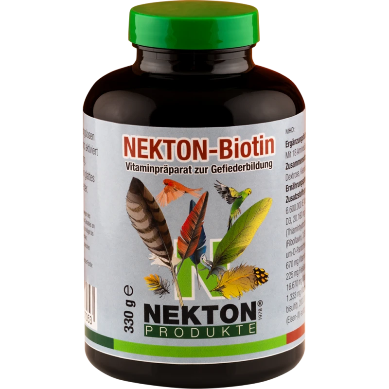 Nekton-Biotin 330gr - Préparation à Base De Vitamines Pour La Pousse Des Plumes - Nekton 3 Nekton-Biotin 330gr - Préparation à Base De Vitamines Pour La Pousse Des Plumes - Nekton