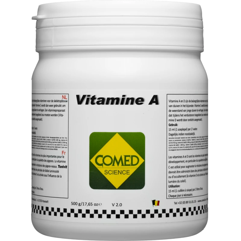 Vitamine A, Assure Une Bonne Résistance Contre Les Maladies 500gr - Comed 3 Vitamine A, Assure Une Bonne Résistance Contre Les Maladies 500gr - Comed