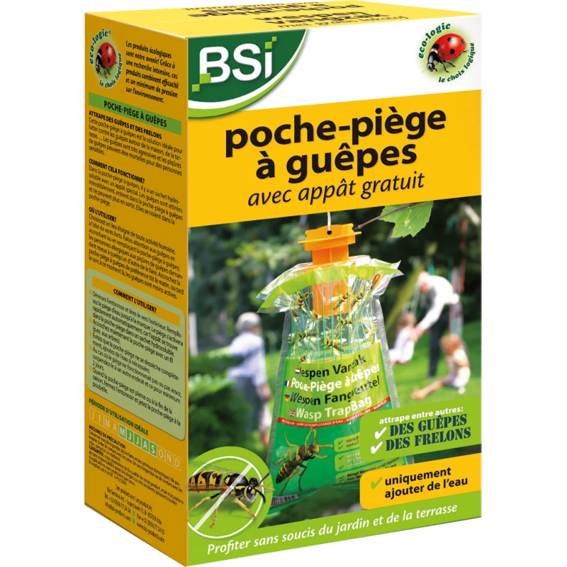Wasp Attract Poche-piège à Guêpes - BSI 3 Wasp Attract Poche-piège à Guêpes - BSI